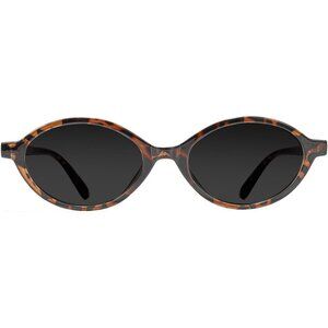 Tijn Sunglasses Women Grey Retro Oval Polarized Shades Stylish Trendy Sunglasses